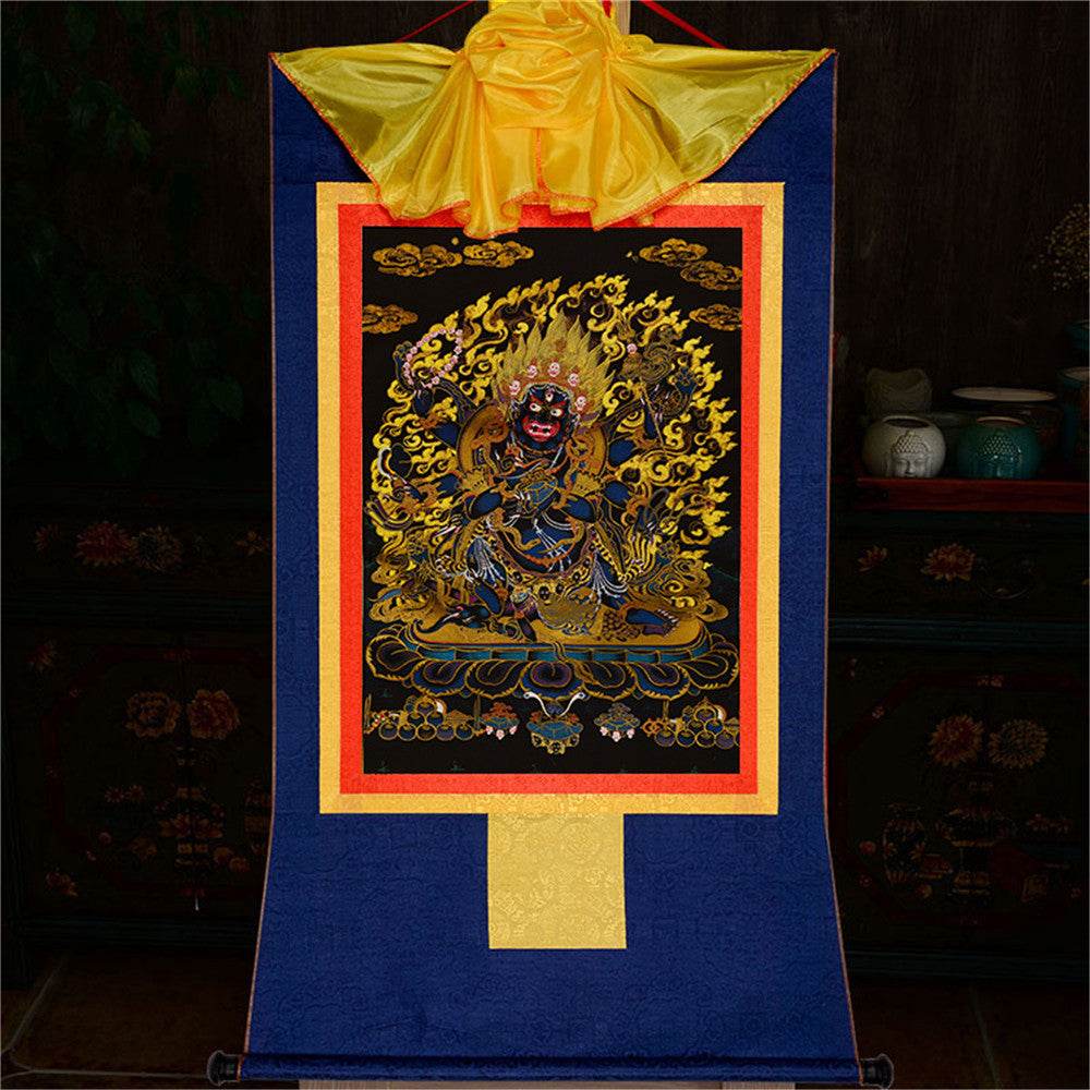 ནག་པོ་ཆེན་པོ། Six Armed Mahakala-Black Type - Gandhanra-ART