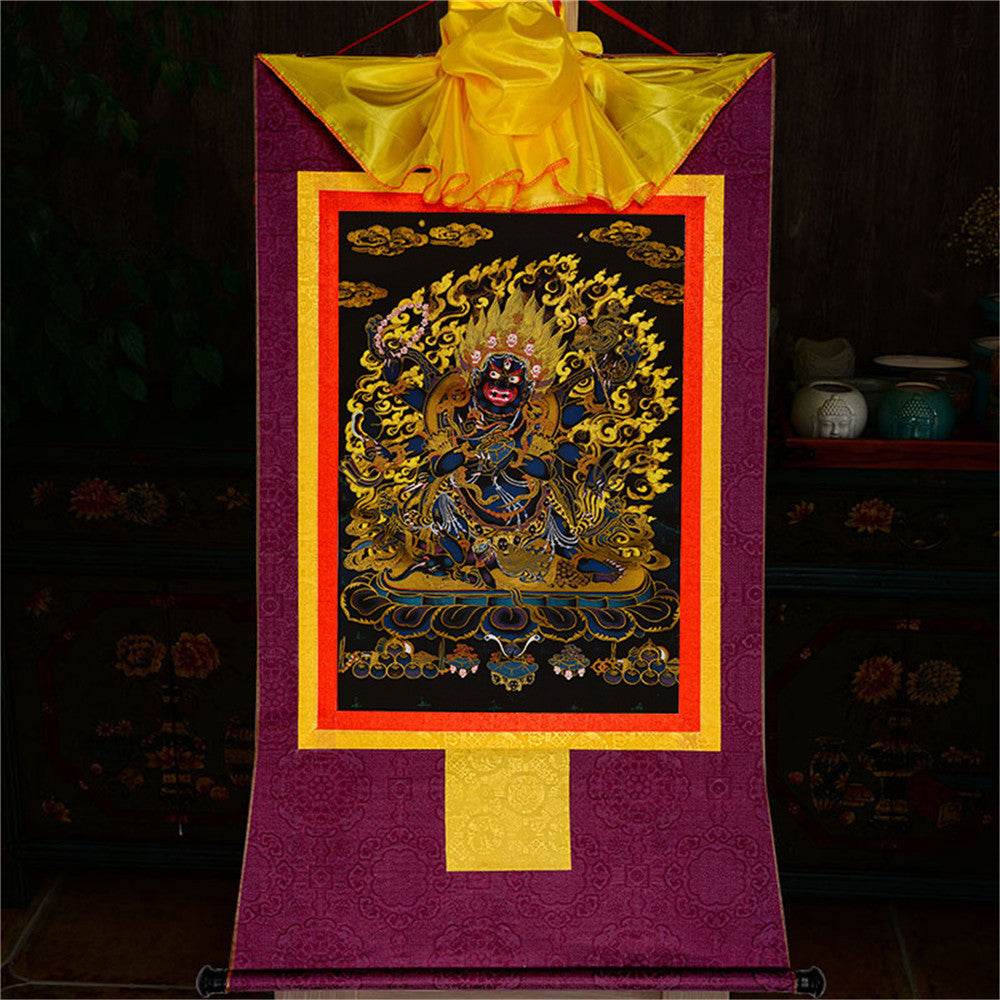ནག་པོ་ཆེན་པོ། Six Armed Mahakala-Black Type - Gandhanra-ART