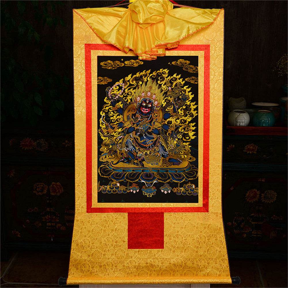 ནག་པོ་ཆེན་པོ། Six Armed Mahakala-Black Type - Gandhanra-ART