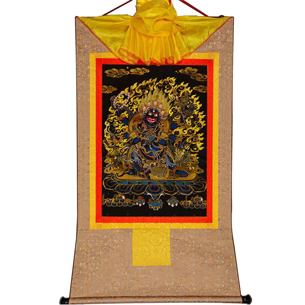 ནག་པོ་ཆེན་པོ། Six Armed Mahakala-Black Type - Gandhanra-ART