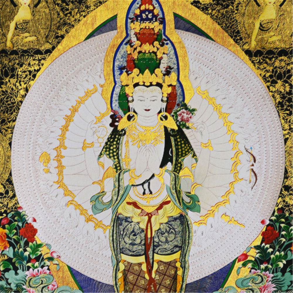 Avalokitesvara with Thousand Arms-Black Type - Gandhanra-ART