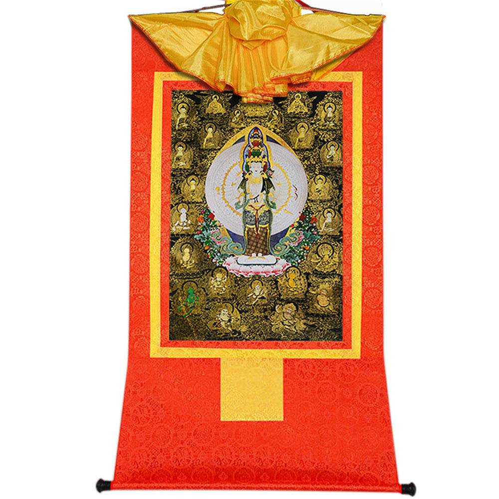 Avalokitesvara with Thousand Arms-Black Type - Gandhanra-ART