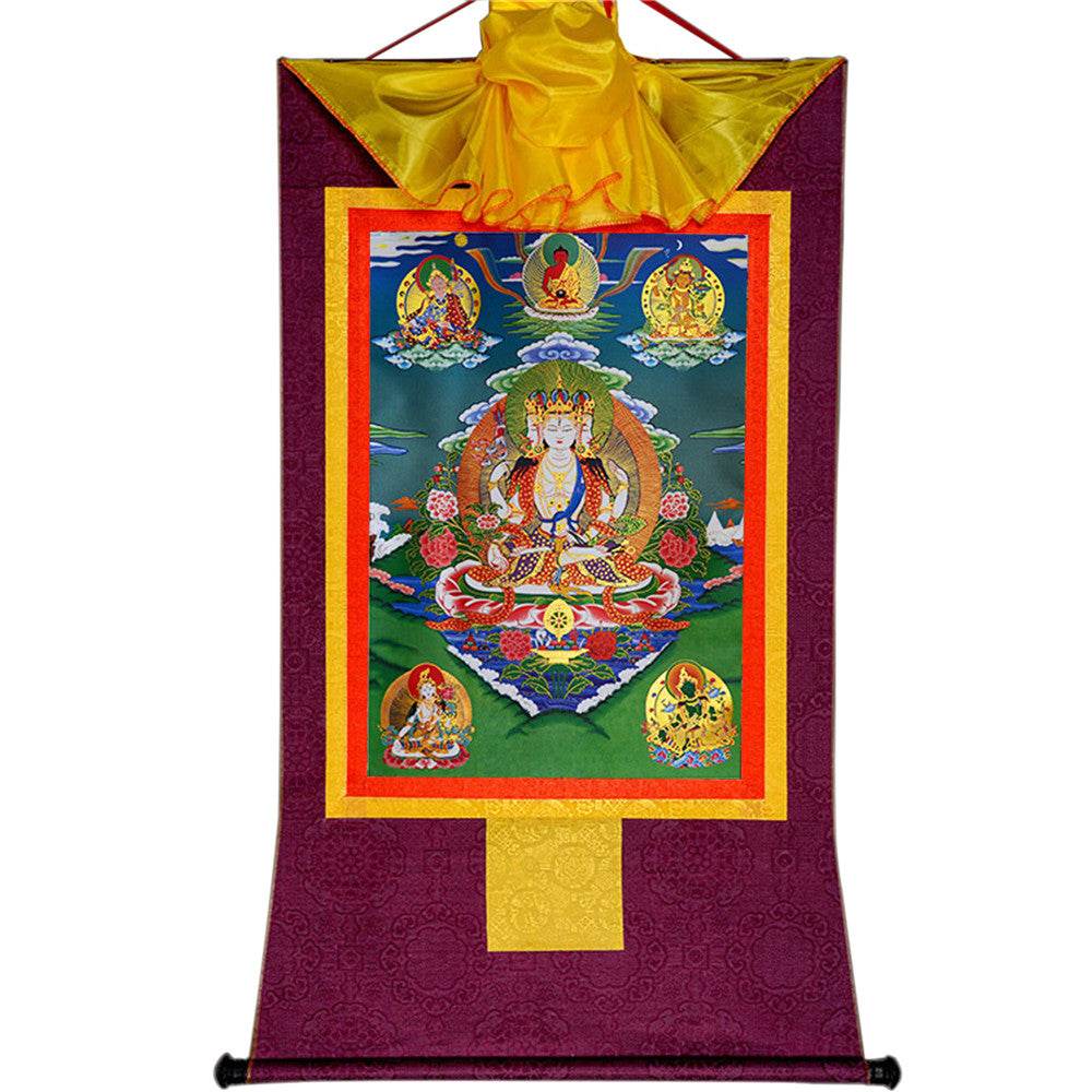 Usnisa Vijaya and 5 Healing Buddhas - Gandhanra-ART