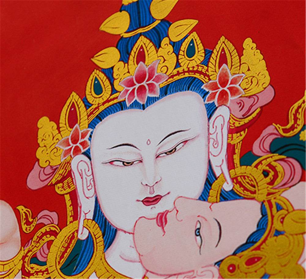 Vajrasatva in Yab Yum,Vajrasattva,Dorje Sempa - Gandhanra-ART