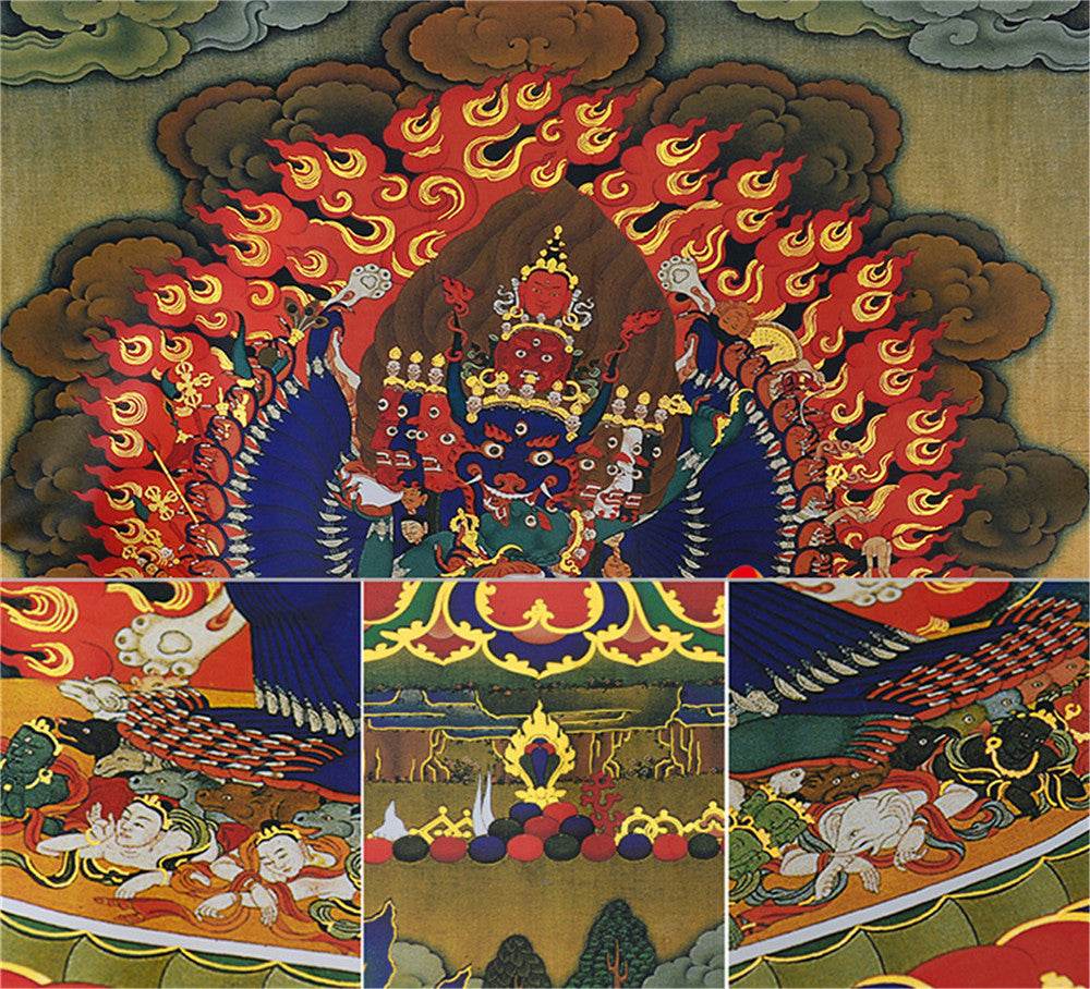 གཤིན་རྗེ་གཤེད་ Yamantaka- Conqueror of the Lord of Death - Gandhanra-ART
