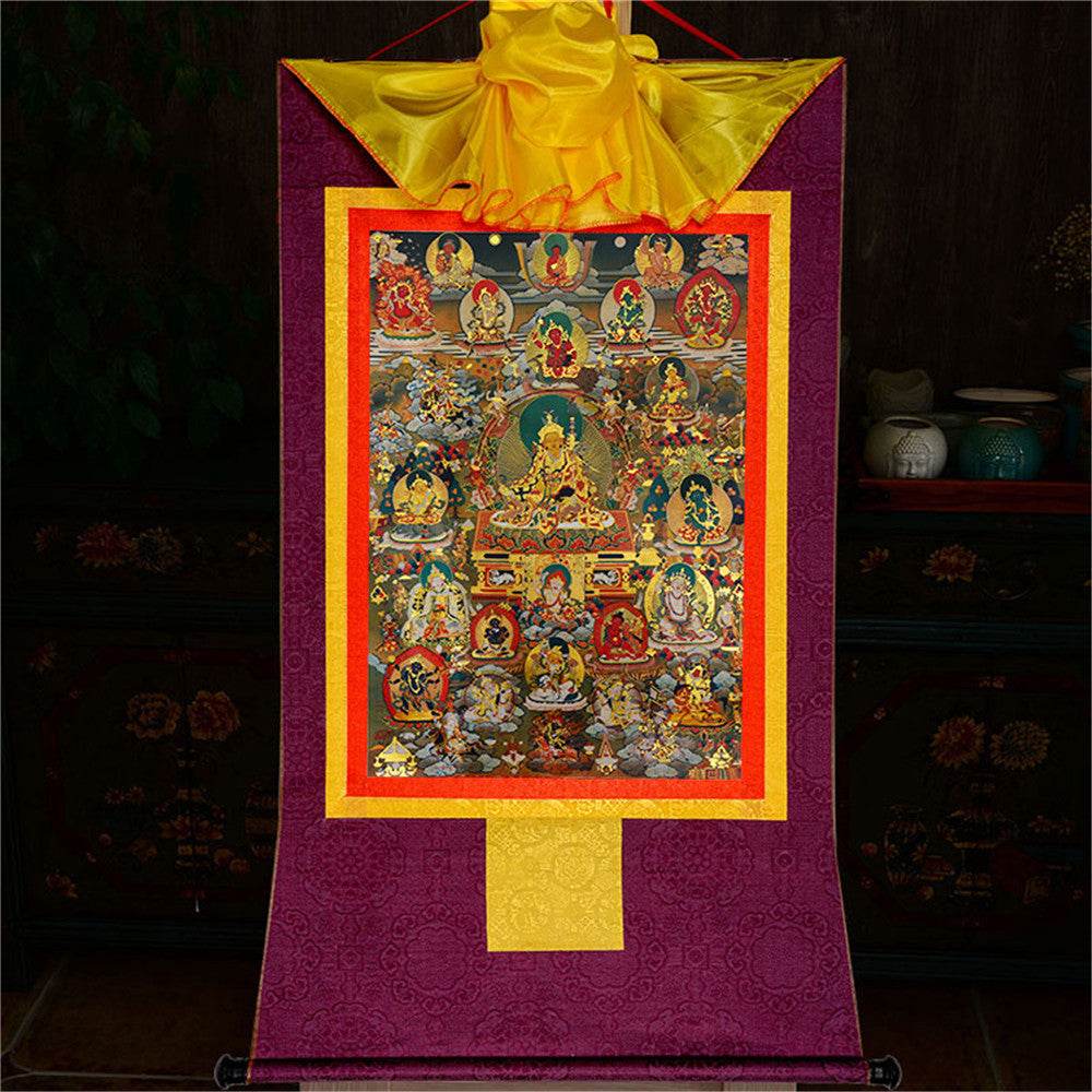 Guru Rinpoche and Gods of Wealth - Gandhanra-ART