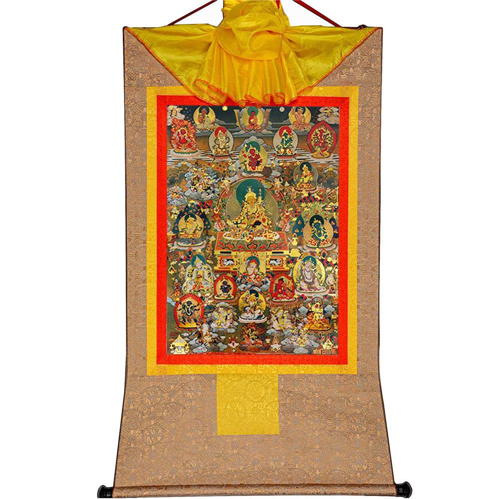 Guru Rinpoche and Gods of Wealth - Gandhanra-ART