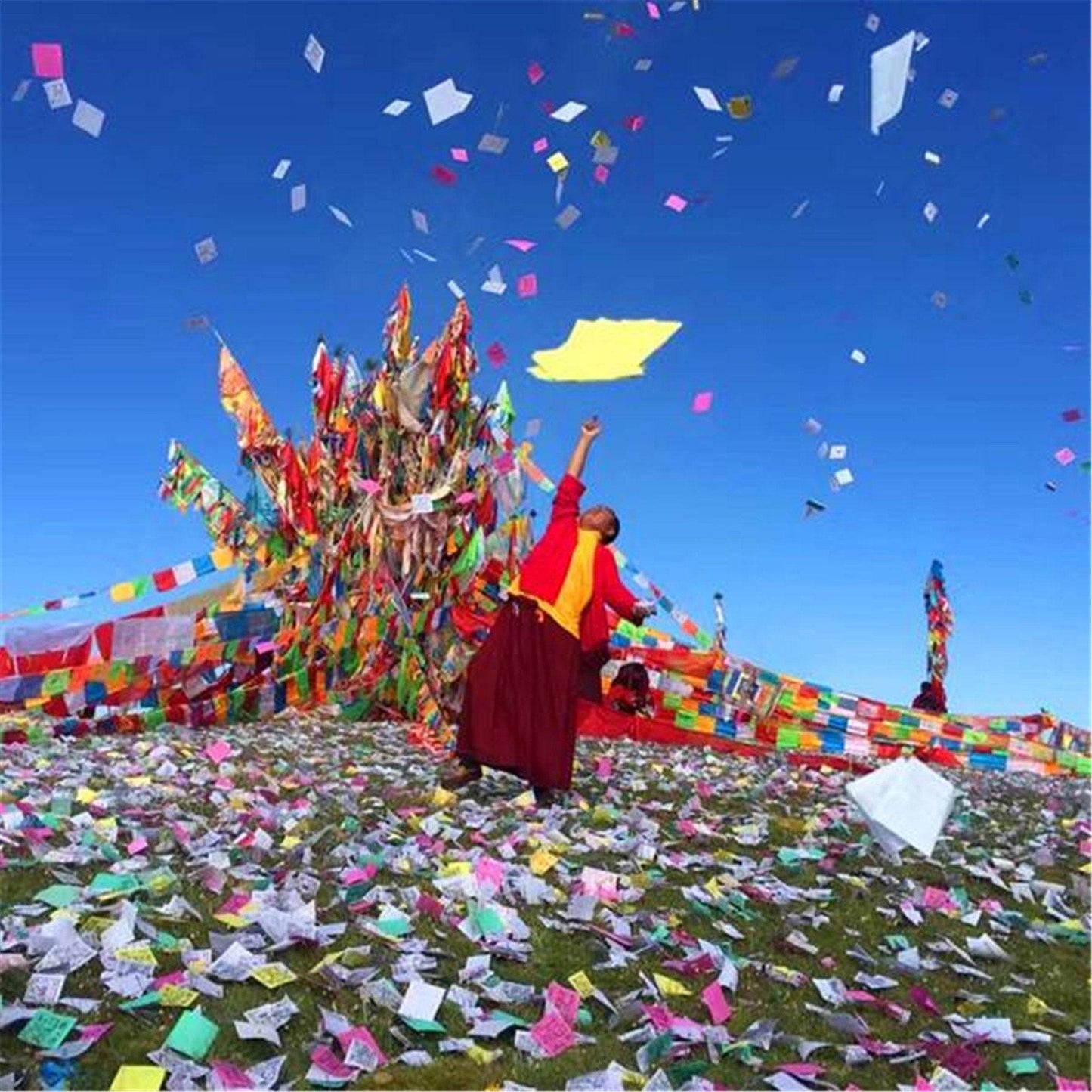Wind Horse Lungta Mani Prayer Papers - Gandhanra-ART