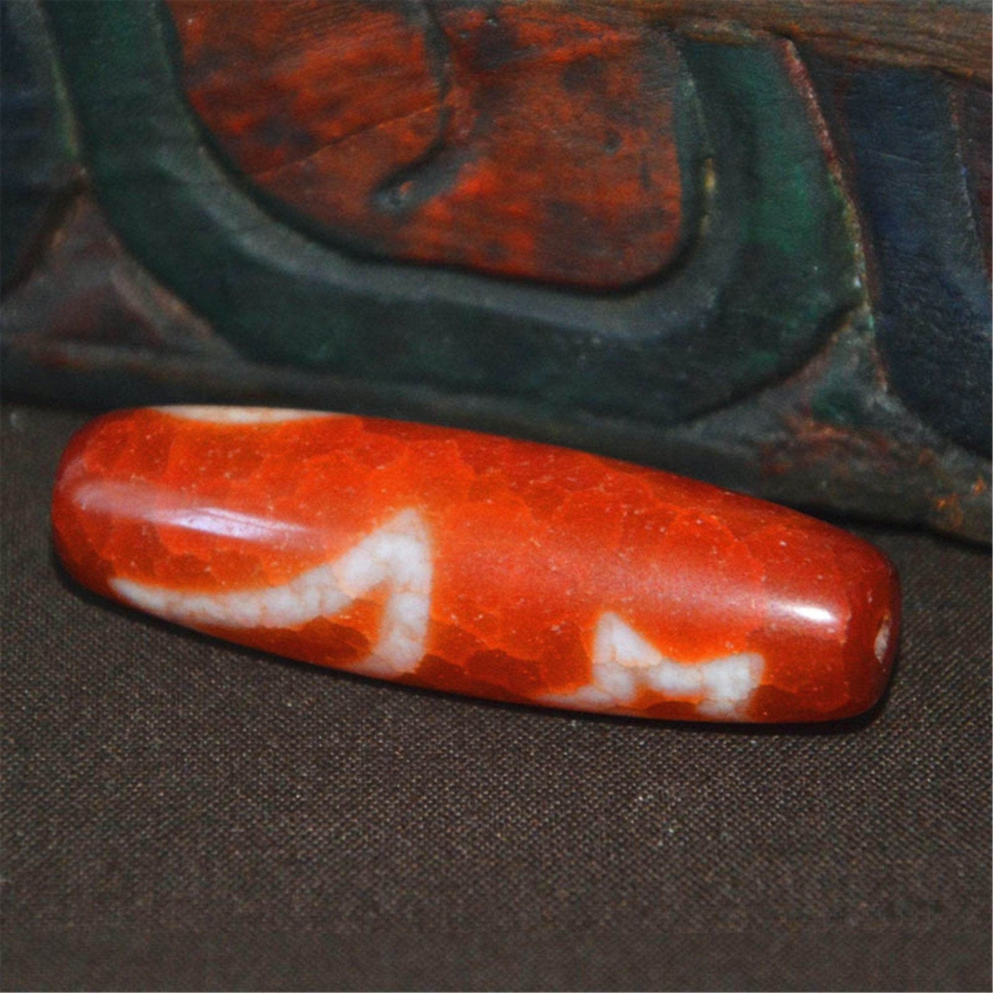Agate Celestial Dzi - Moon Star - Gandhanra-ART