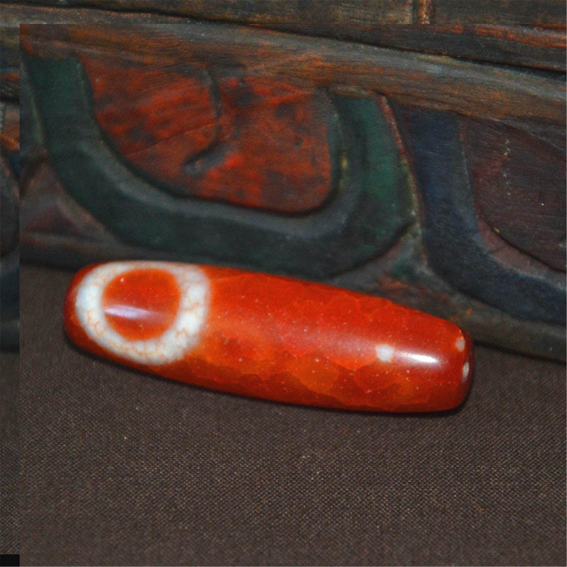 Agate Celestial Dzi - Moon Star - Gandhanra-ART