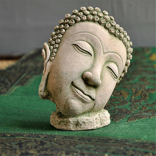Gandhanra Handmade Thailand Style Buddha Statue Crafts,Sand & Stone Carving,Budd - Tibetan Buddhist statue, detailed view