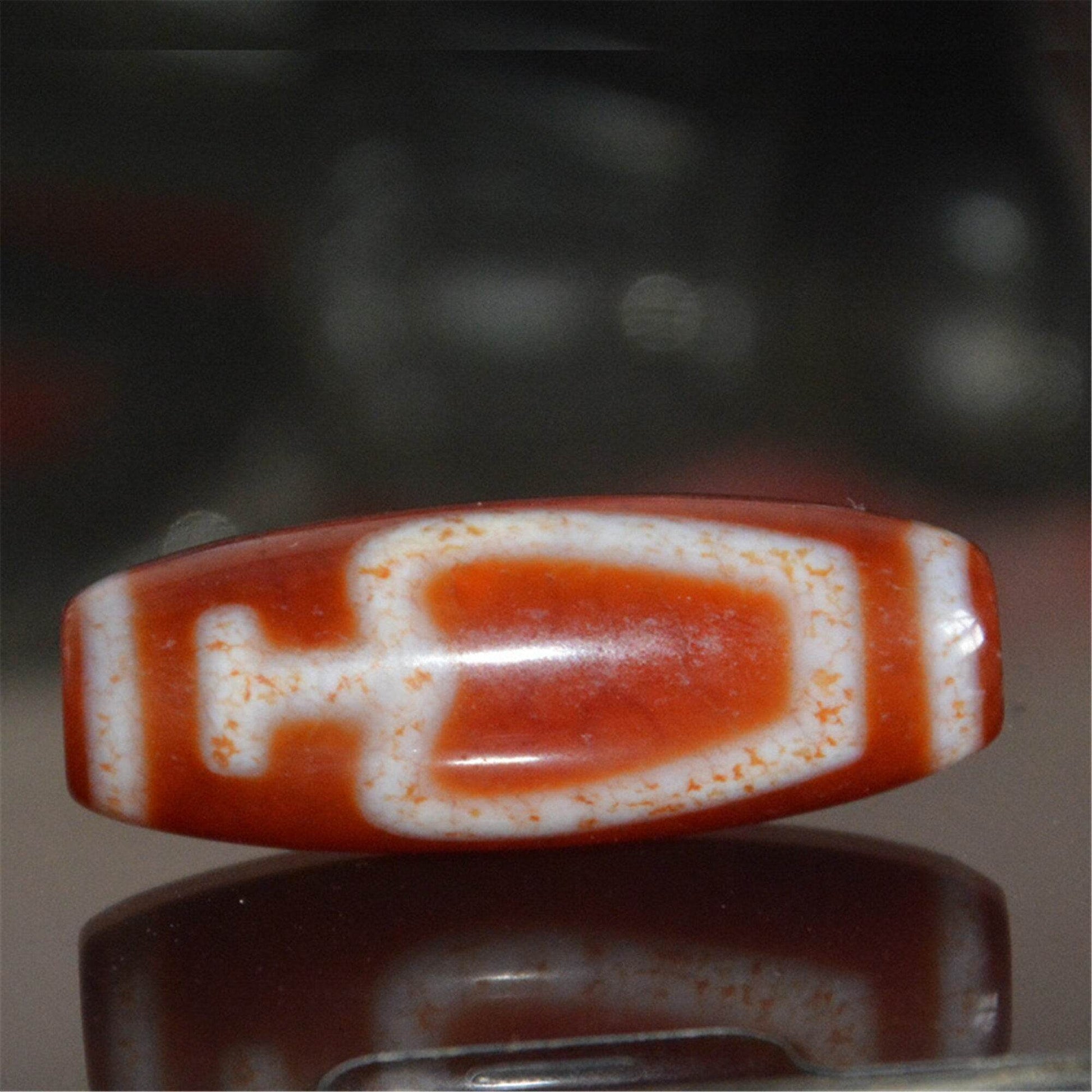 Fire Agate Treasure Vase Dzi Bead - Gandhanra-ART