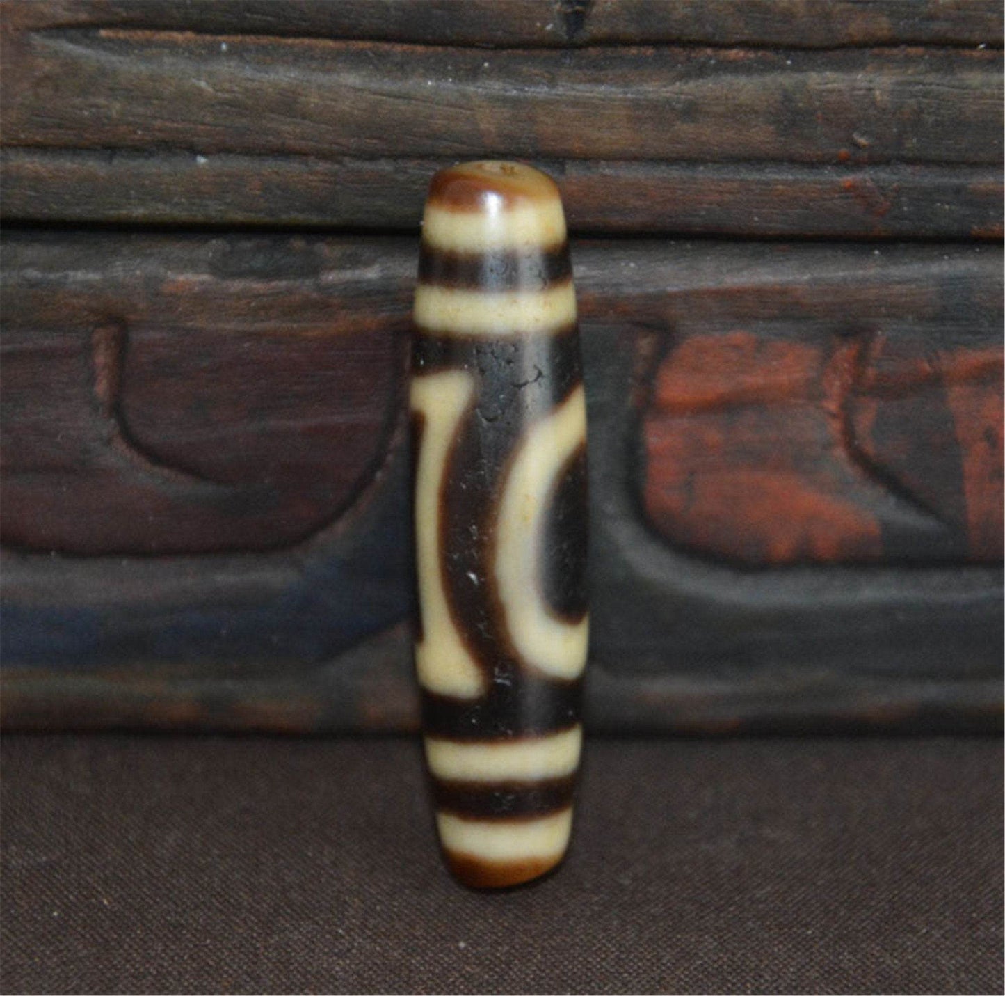Sky Earth Dzi Bead - Gandhanra-ART
