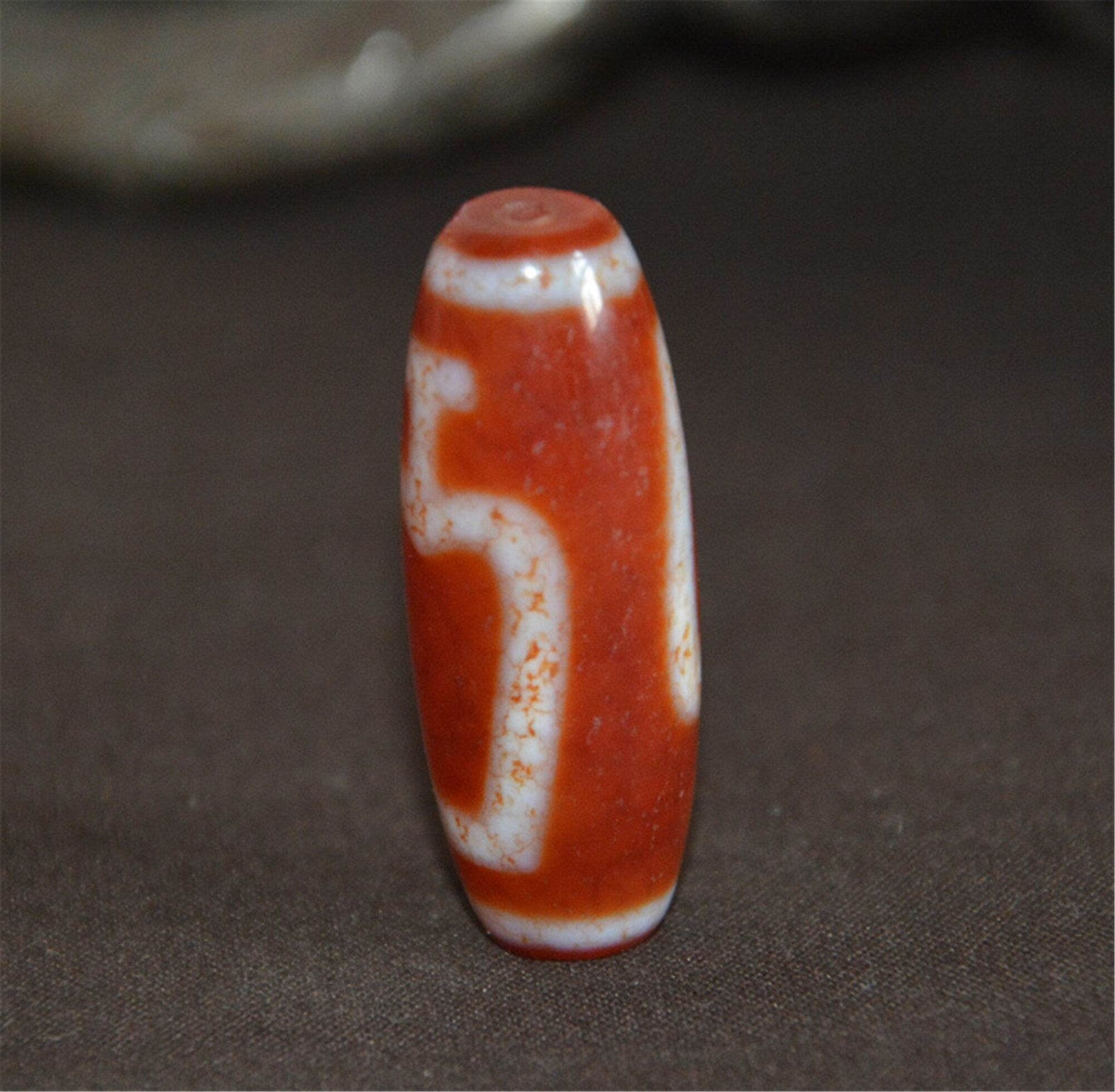 Fire Agate Treasure Vase Dzi Bead - Gandhanra-ART