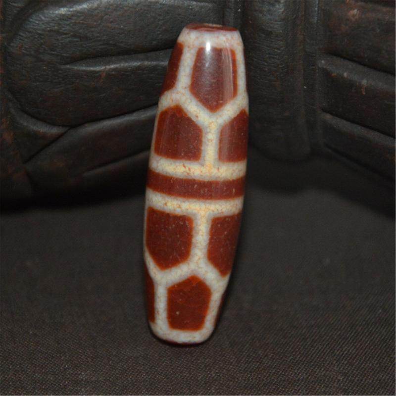 Fire Agate Phum Dzi Bead - Gandhanra-ART