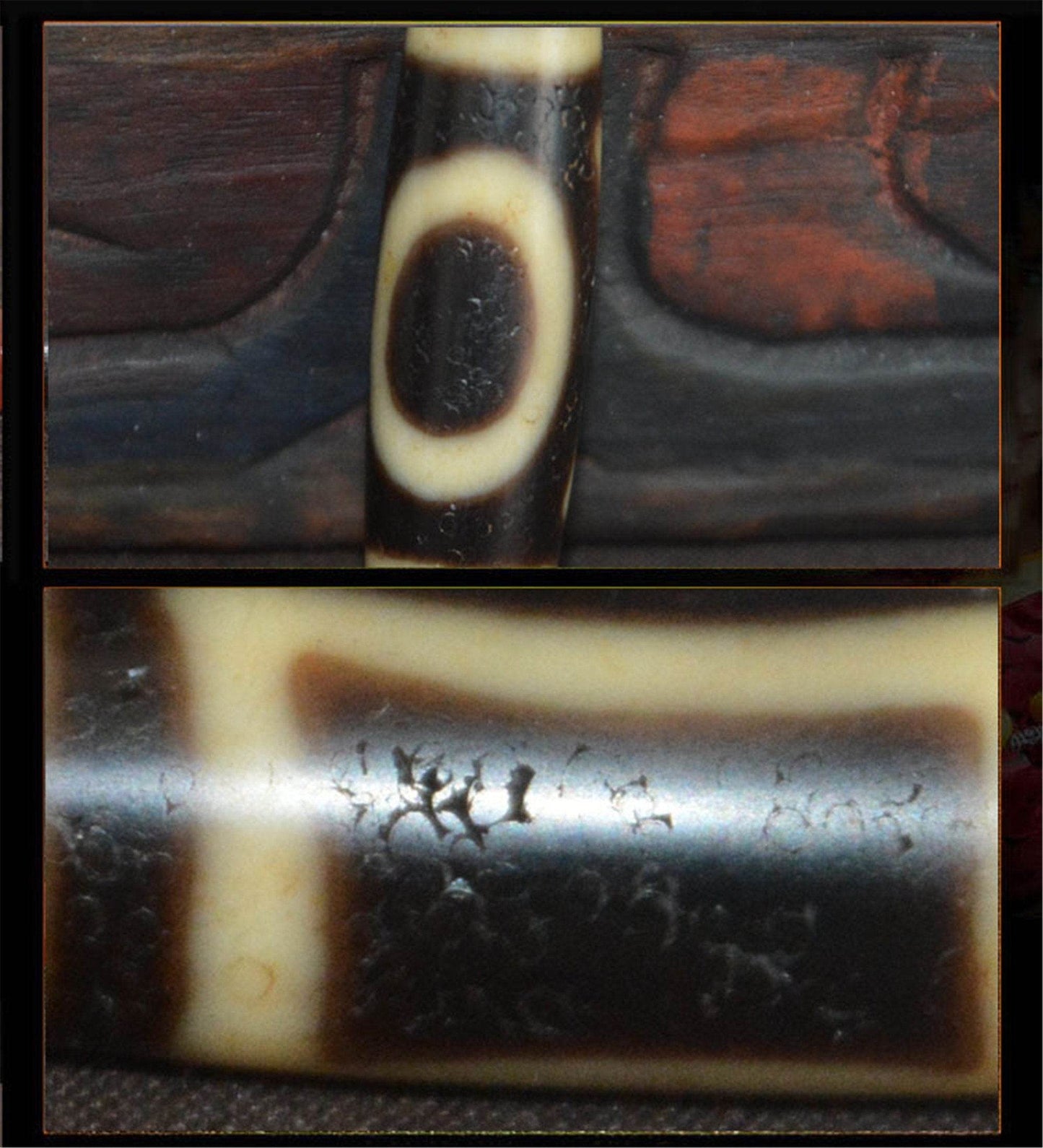 Sky Earth Dzi Bead - Gandhanra-ART