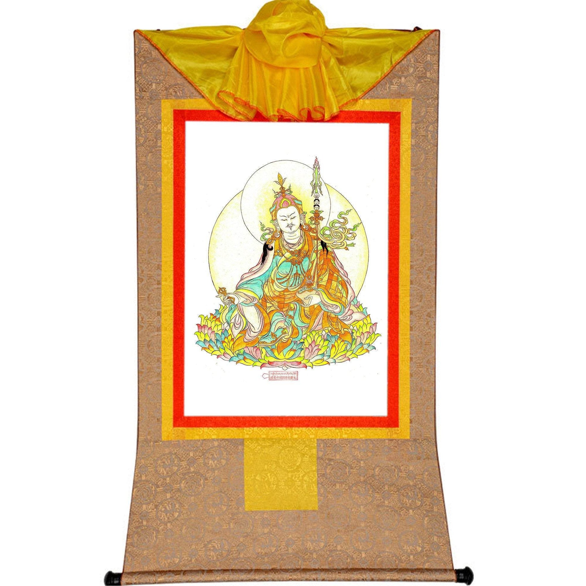 Guru Rinpoche,Woodblock Thangka Art - Gandhanra-ART