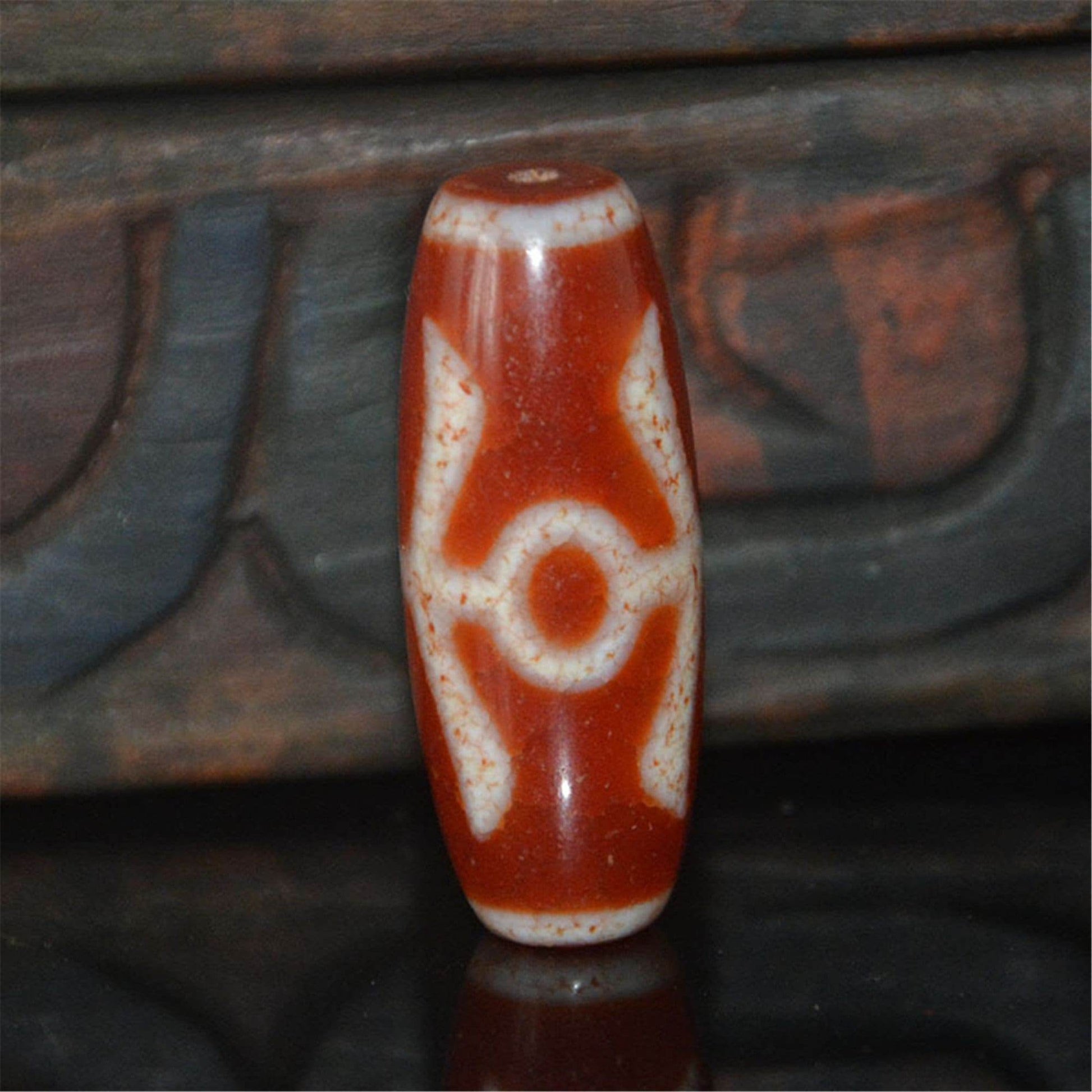 Fire Agate Noble Dzi Bead - Gandhanra-ART