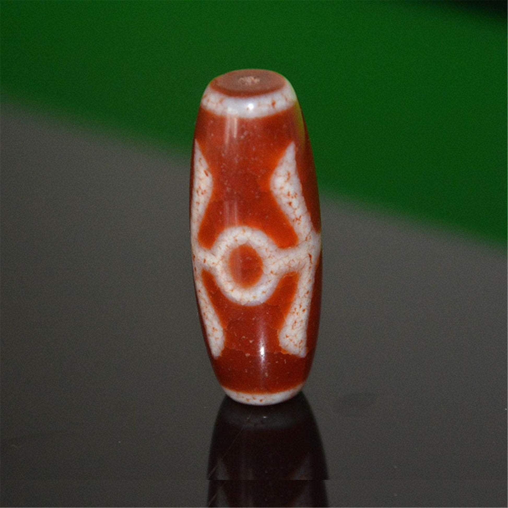 Fire Agate Noble Dzi Bead - Gandhanra-ART