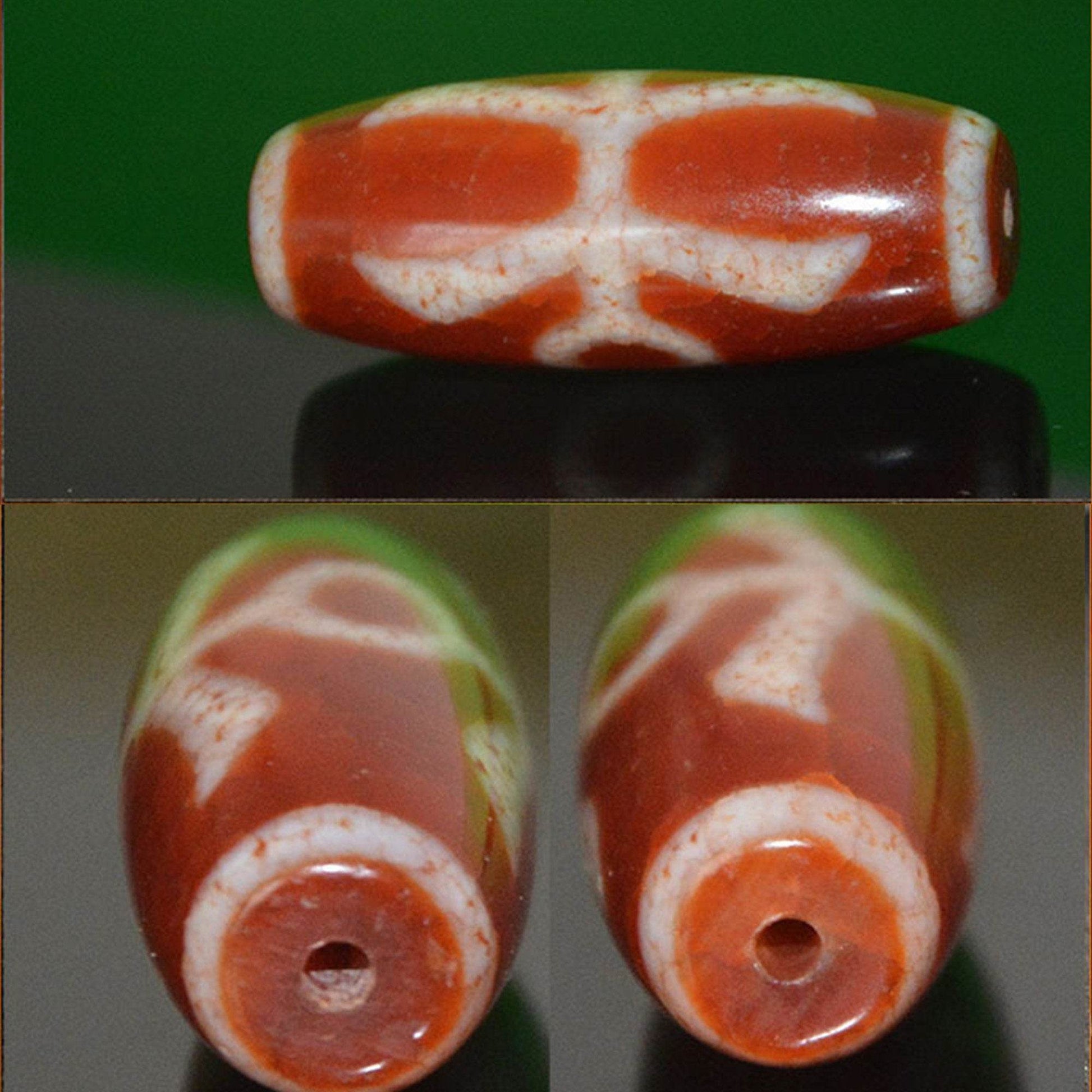 Fire Agate Noble Dzi Bead - Gandhanra-ART