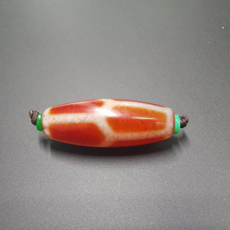 Fire Agate Phum Dzi Bead - Gandhanra-ART