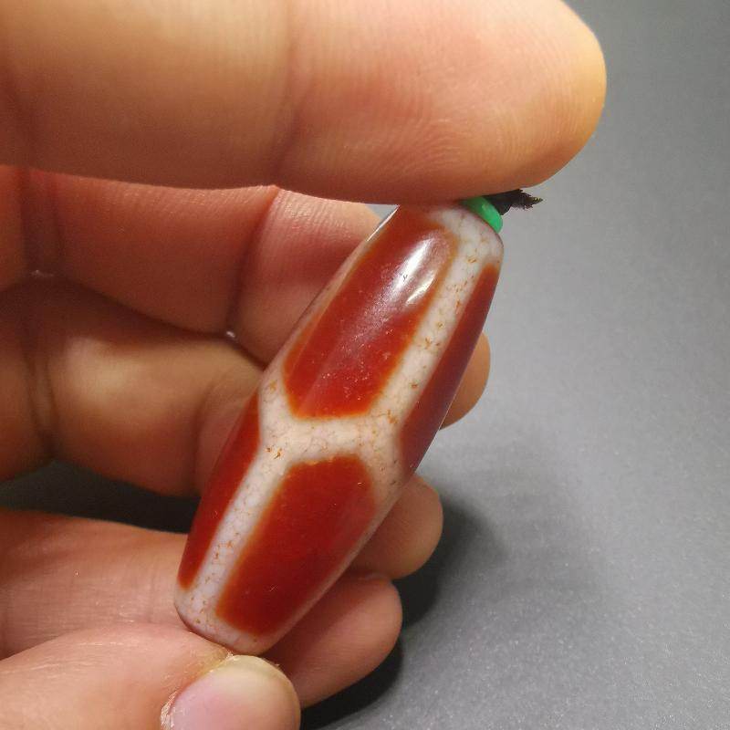 Fire Agate Phum Dzi Bead - Gandhanra-ART