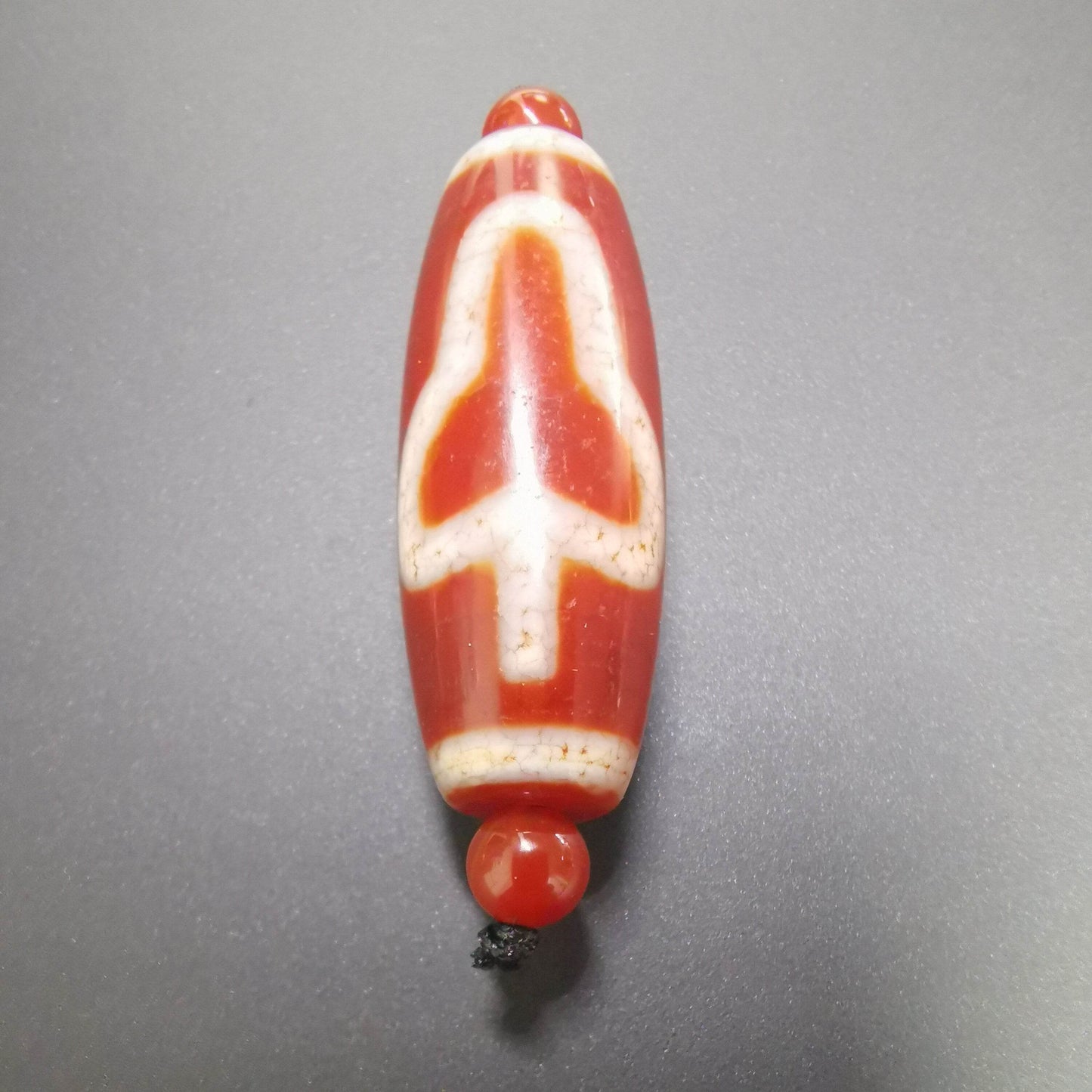 Fire Agate Bodhi Bead,30 Years Old - Gandhanra-ART