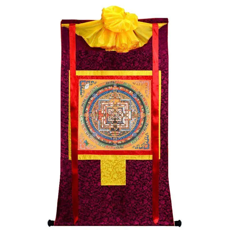 Navagraha Mandala Hand Painted Thankga - Gandhanra-ART