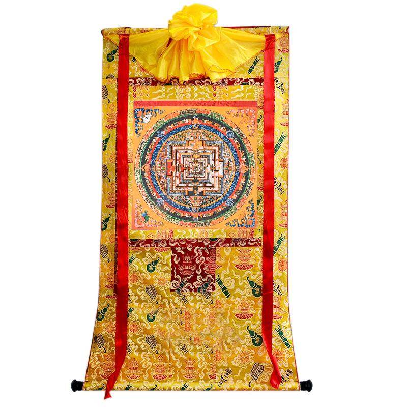 Navagraha Mandala Hand Painted Thankga - Gandhanra-ART