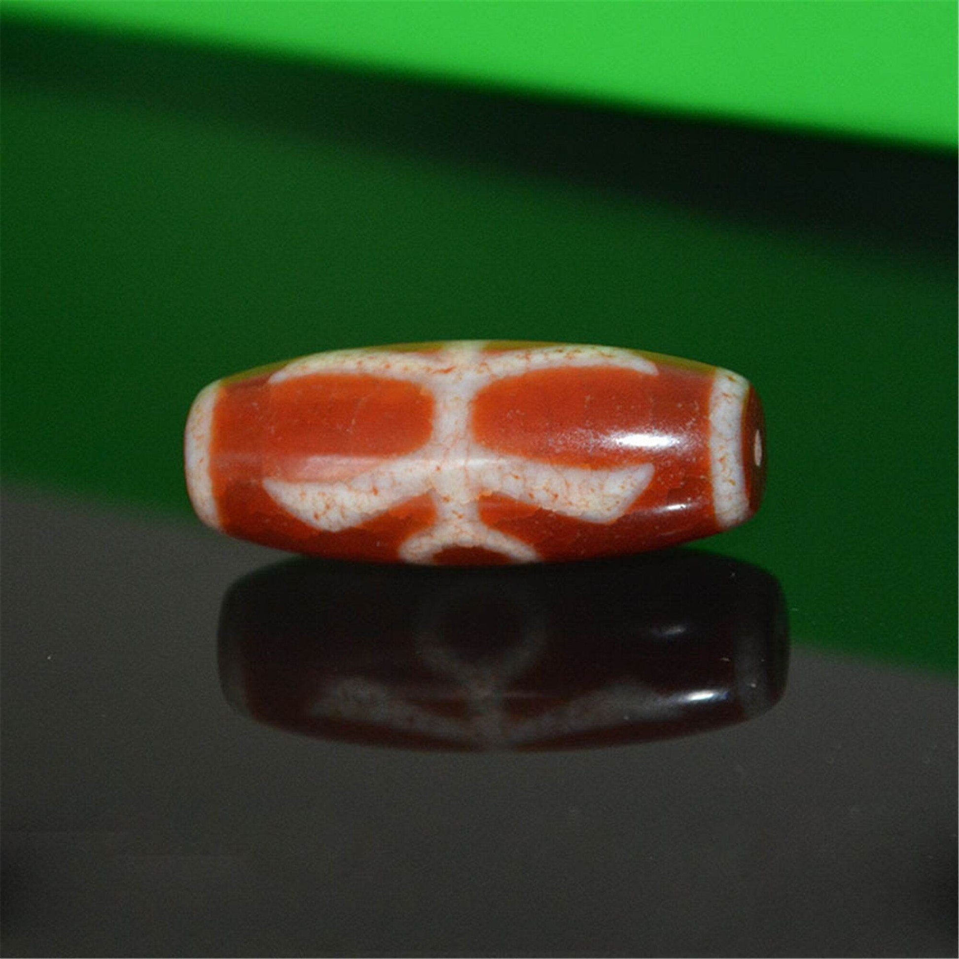Fire Agate Noble Dzi Bead - Gandhanra-ART
