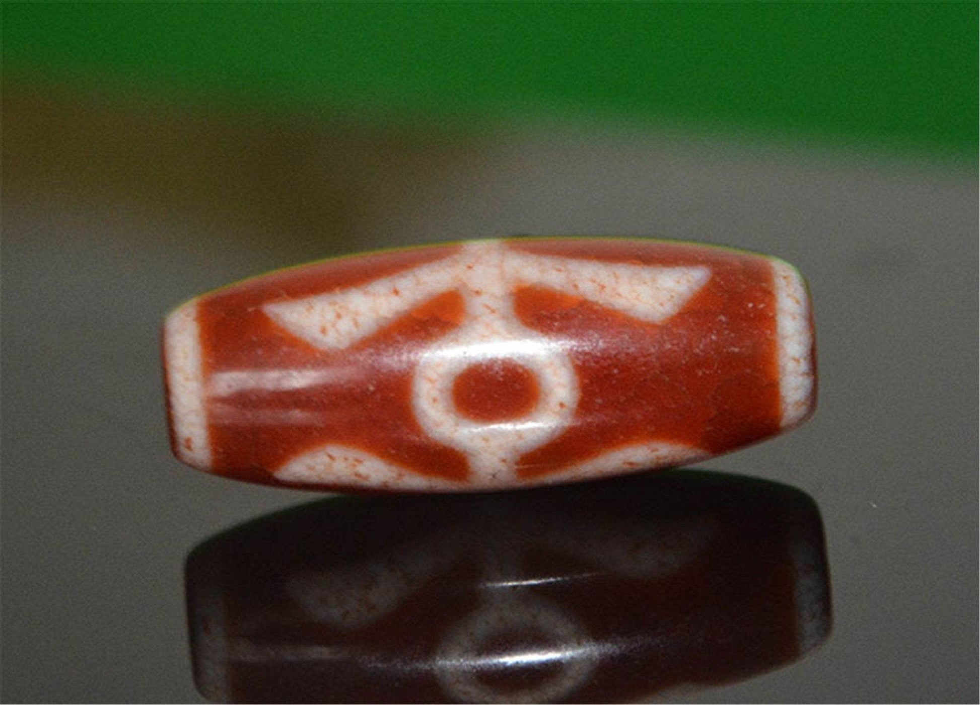 Fire Agate Noble Dzi Bead - Gandhanra-ART