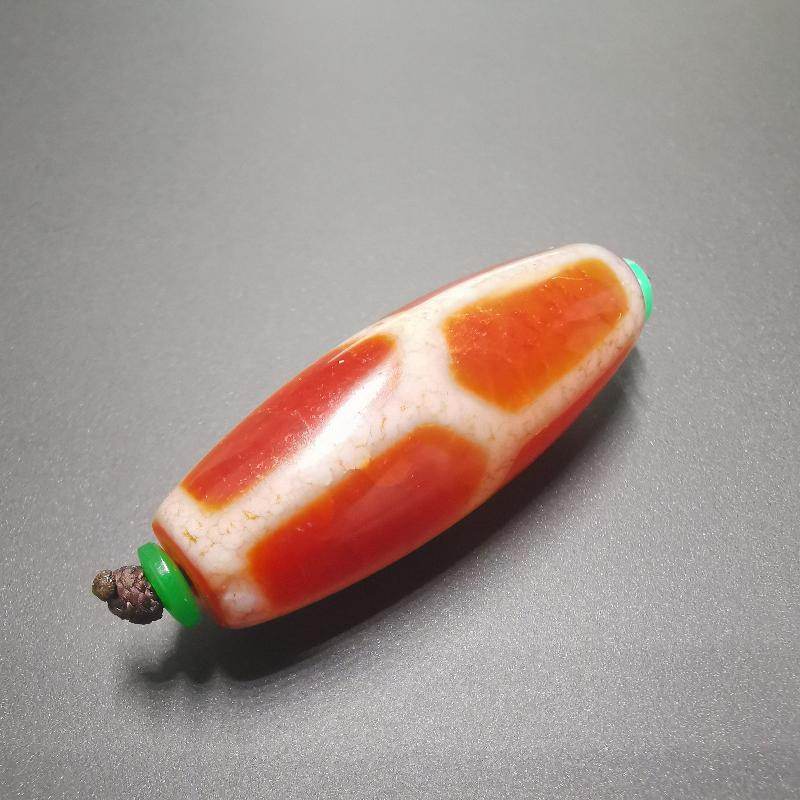 Fire Agate Phum Dzi Bead - Gandhanra-ART