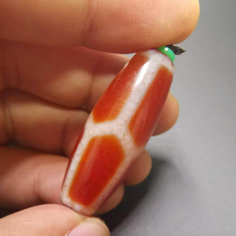 Fire Agate Phum Dzi Bead - Gandhanra-ART