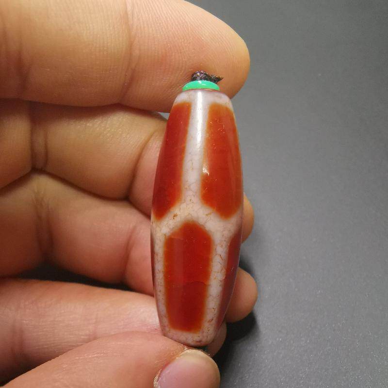 Fire Agate Phum Dzi Bead - Gandhanra-ART