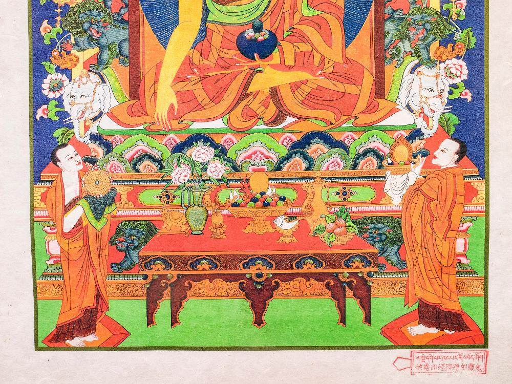 Shakyamuni,Woodblock Thangka Art - Gandhanra-ART