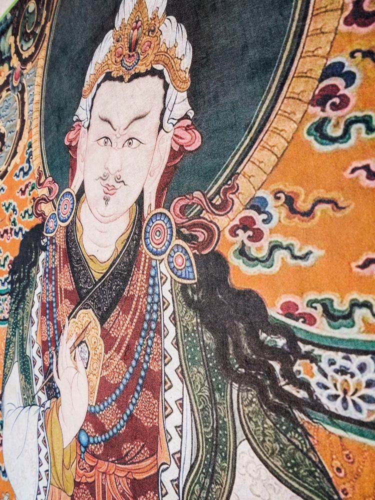 Guru Rinpoche,Woodblock Thangka Art - Gandhanra-ART