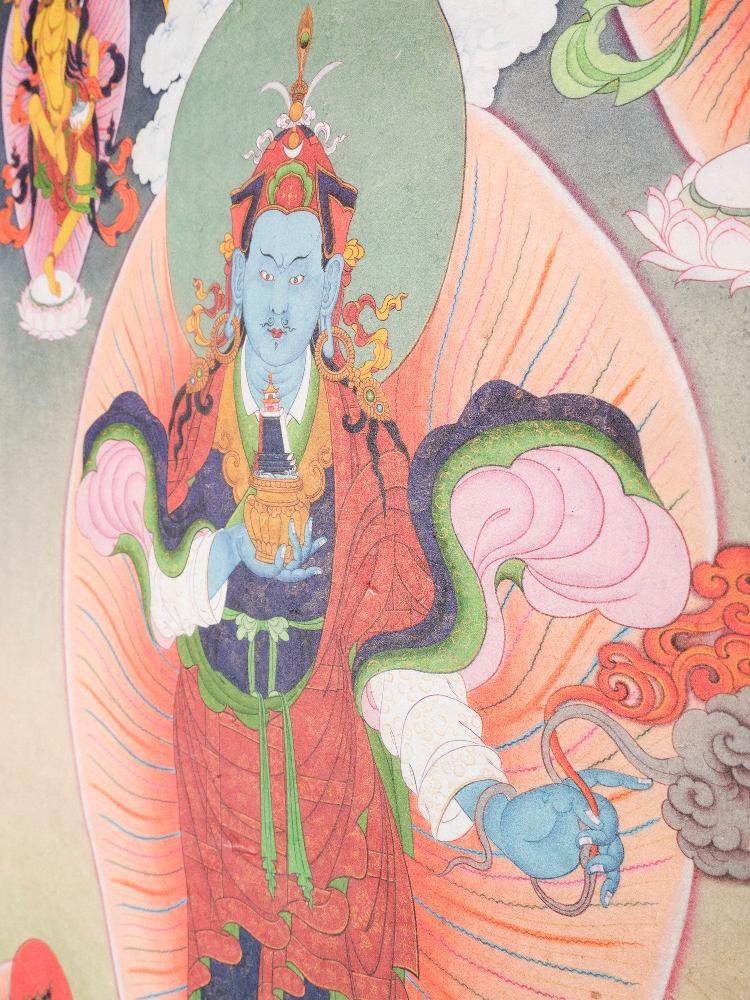 Guru Rinpoche,Woodblock Thangka Art - Gandhanra-ART