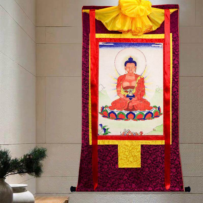 Amitayus,Buddha Of Infinite Life,Woodblock Thangka Art - Gandhanra-ART