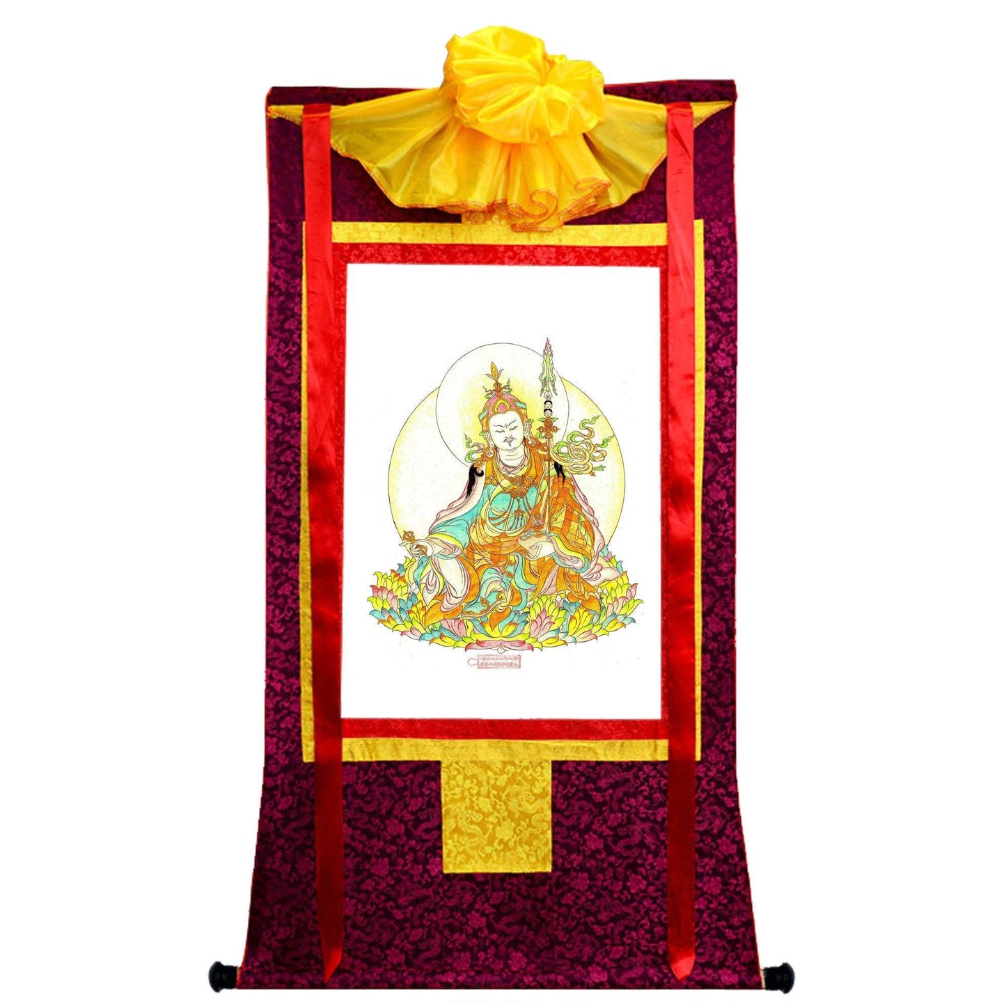 Guru Rinpoche,Woodblock Thangka Art - Gandhanra-ART