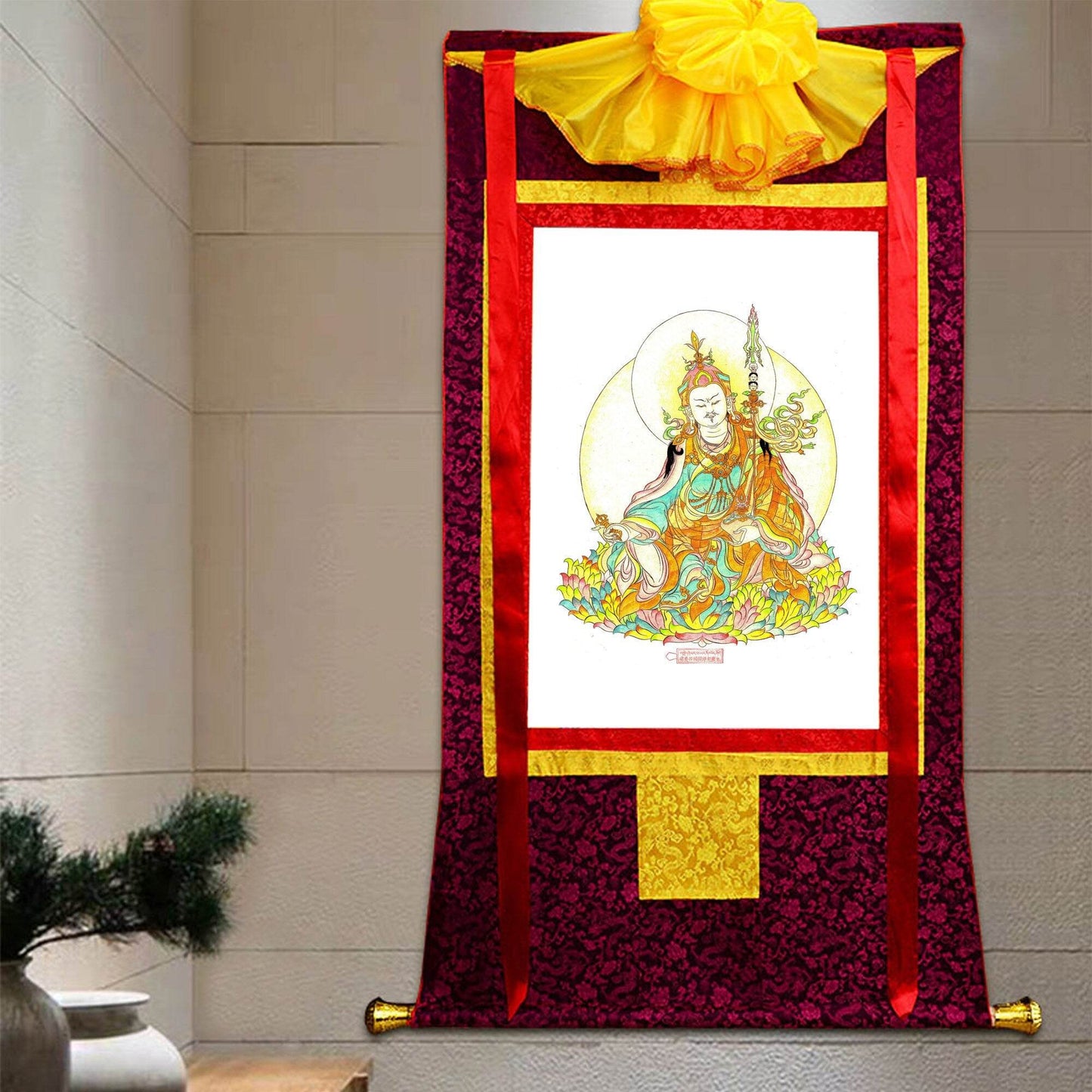 Guru Rinpoche,Woodblock Thangka Art - Gandhanra-ART