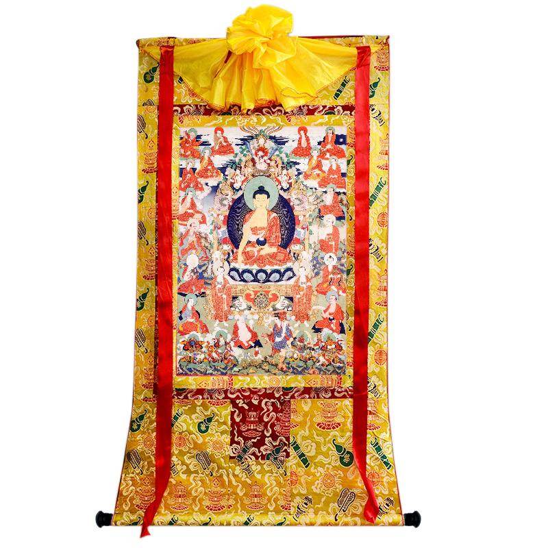 The Eighteen Arhats(18 Luohan)Woodblock Thangka Art - Gandhanra-ART