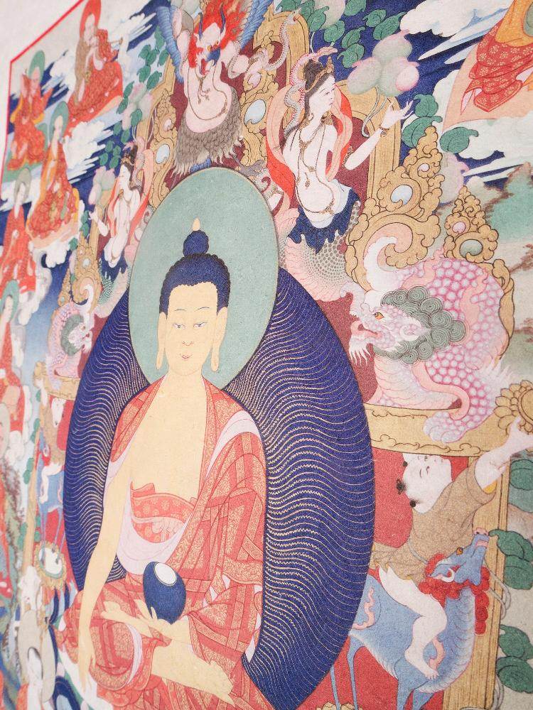 The Eighteen Arhats(18 Luohan)Woodblock Thangka Art - Gandhanra-ART