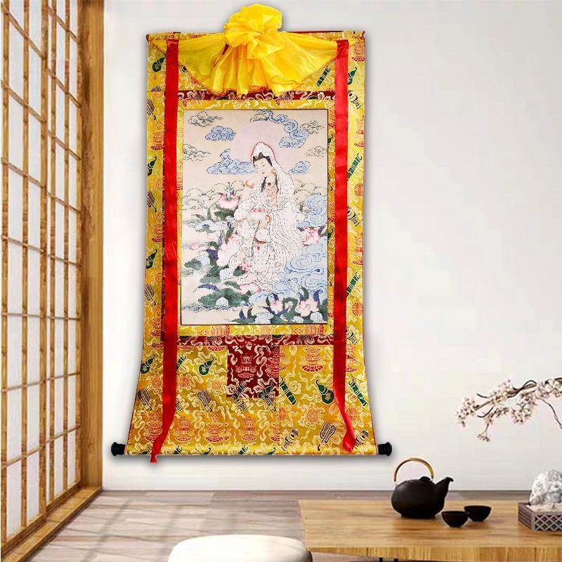 Avalokitesvara,Padmapani,Woodblock Thangka Art - Gandhanra-ART