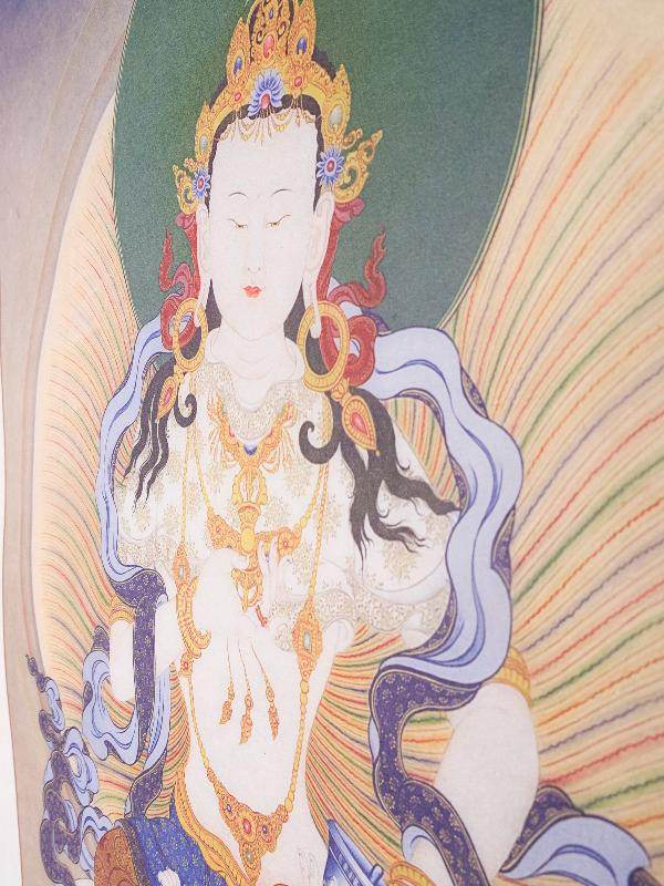 Vajrasattva,Woodblock Thangka Art - Gandhanra-ART