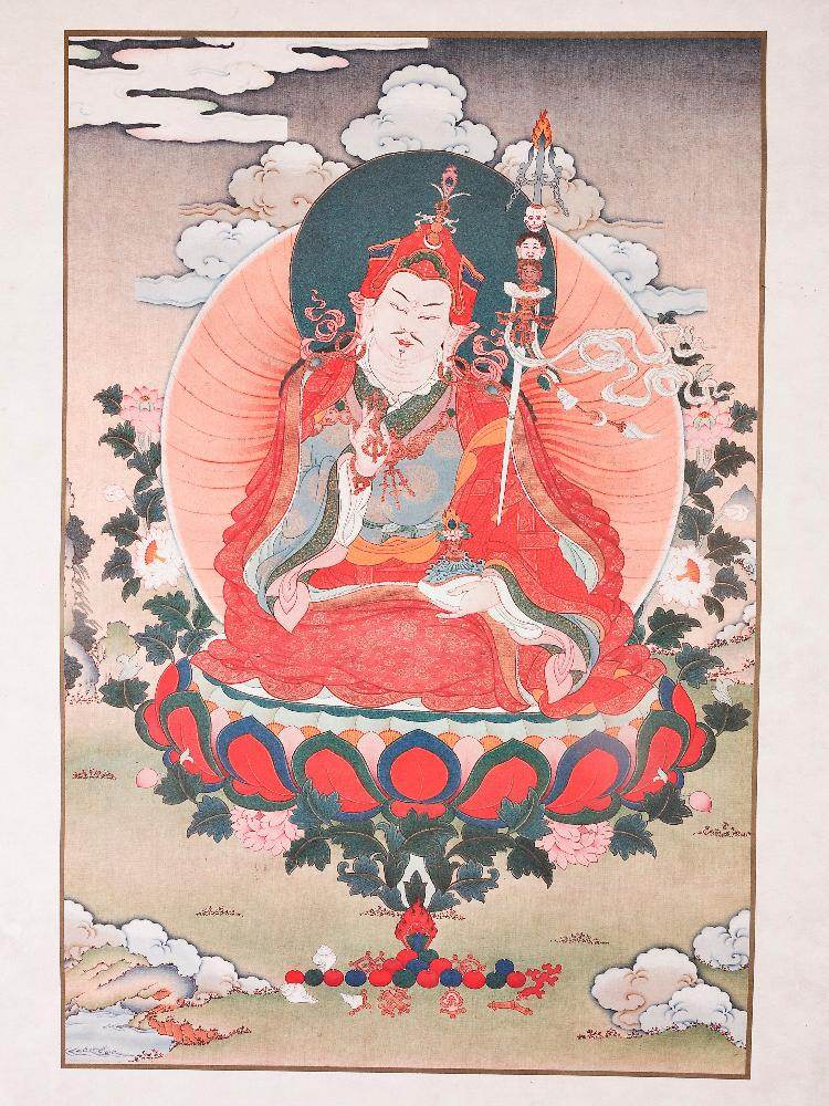 Guru Rinpoche,Padmasambhava,Woodblock Thangka Art - Gandhanra-ART