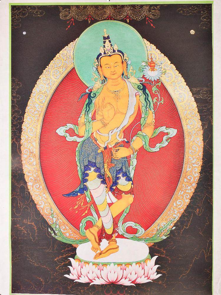 Maitreya,Ajita,Woodblock Thangka Art - Gandhanra-ART