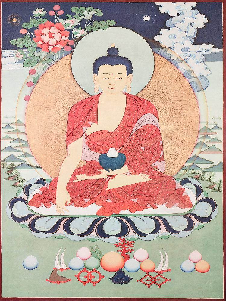 Shakyamuni,Woodblock Thangka Art - Gandhanra-ART