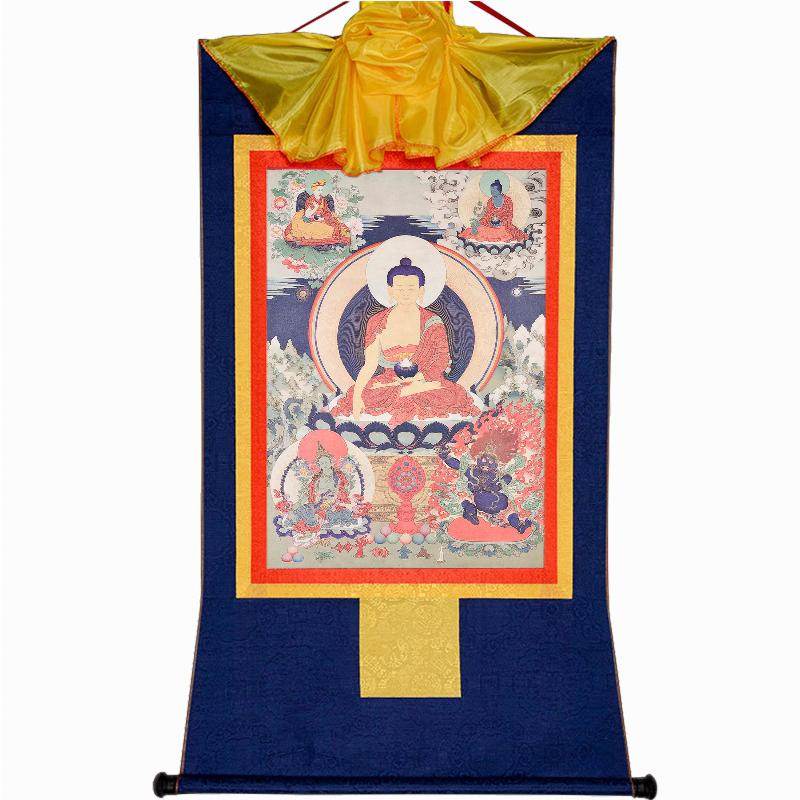 Shakyamuni,Woodblock Thangka Art - Gandhanra-ART