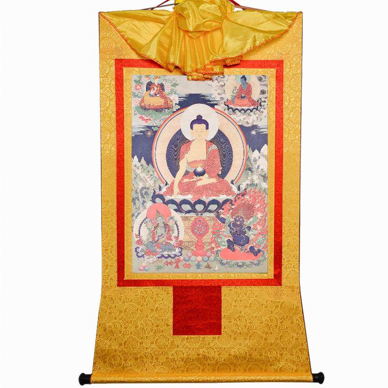 Shakyamuni,Woodblock Thangka Art - Gandhanra-ART
