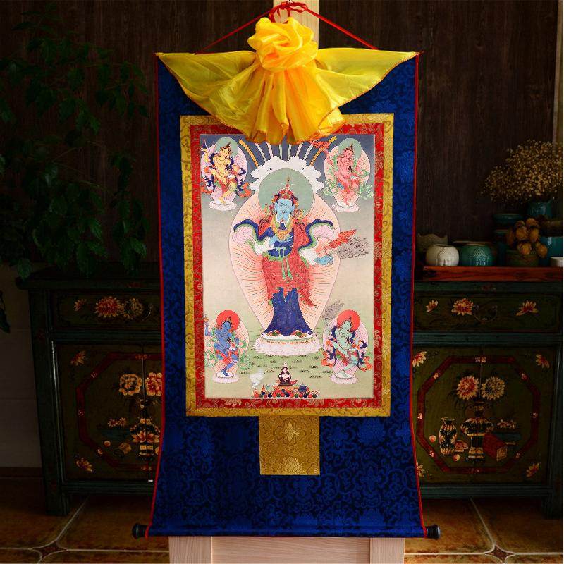 Bhaisajyaguru,Medicine Buddha,Woodblock Thangka Art - Gandhanra-ART
